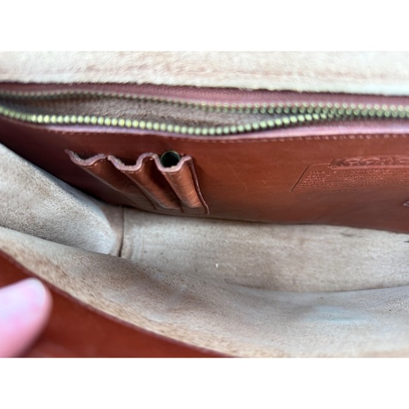 Coach Legacy Briefcase Satchel Leather Brown Classic Flap Buckle 308 17 - Picture 11 of 14